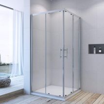 Duschkabine Eckeinstieg Schiebetür Vollrahmt Eckdusche Duschtür Duschabtrennung Duschtrennwand 6 Mm Einscheibensicherheitsglas Verstellbereich 19. 