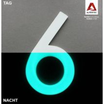 Ouvre&deco - Alpertec Hausnummer 6 Selbstklebend Nachtleuchtend Hausnummern Hausnummerschild