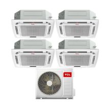 Tcl Climatizzatore Inverter Quadri Split A Cassetta 9+9+12+18 Con Mt4250 Wi-fi R-32 Classe A++