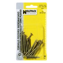 Bullone A Vite Pozidriv Bicromato 3.0/18x 25 Mm. (45 Pezzi)