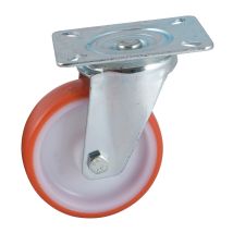 Avl Avl D125 Ruota Pivotante In Poliuretano Rossa 125 Mm