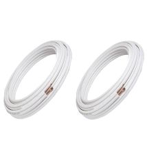 Kit Coppia Tubi Rame Climatizzatore Condizionatore 20 Metri Da 1/4 + 20 Metri Da 3/8 Diametro 0,8mm