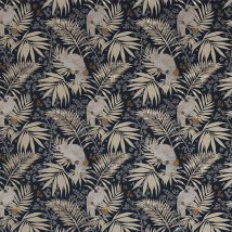 Boutique - Umbrella Bird Navy Wallpaper Rose Gold Tropical Paste The Wall Vinyl