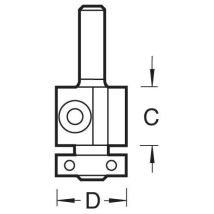 Trend – Rota-Tip Cutter 19 mm Diameter – Versatile Router Bit for Extended Use