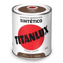 Smalto Sintetico Monostrato Marrone Lucido 750ml Titanlux