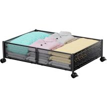 Contenedor De Almacenamiento Con Ruedas Ineasicer Para Debajo De La Cama (40 X 60 Cm) – Para Guardar Zapatos Debajo De La Cama – Ruedas Mejoradas – 