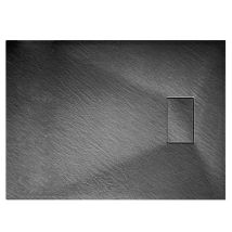 Piatto Doccia Antracite Effetto Pietra Rettangolare Mod. Strong 90x120 Cm