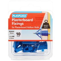 Plasplugs - Hcf110 Heavy-duty Plasterboard Fixings Pack Of 10 Plahcf110