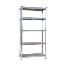 KASART Ablage im Bausatz Atlante 90 x 40 cm – verzinktes Stahlblech – 5 Einlegeböden aus MDF – rutschfeste Füße