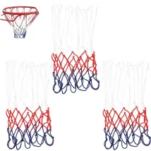 3 Redes De Baloncesto Profesionales, Redes De Repuesto, Redes De Aro De Baloncesto De Tamaño Estándar, Redes De Baloncesto Al Aire Libre