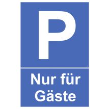 Metafranc Hinweisschild P-nur Für Gäste 200 X 300 Mm Warnschilder