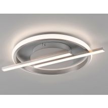 Just Light Plafonnier Led 14130-55 Acier, 17,5 W, 2100 Lm, 3000 K, Dimmable