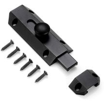 Dripex - 1 Safety Lock Latch With Pure Thick Brass Bolt, Heavy Duty Gate Latch, Black