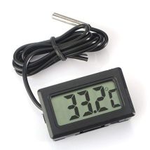 Flyme - Ymyny Digital Lcd Thermometer Temperature Monitor With External Waterproof Probe For Fridge Freezer Refrigerator Aquarium