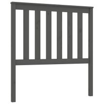 Testiera Per Letto Grigia 96x6x101 Cm In Legno Massello Di Pino Vidaxl
