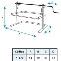 Support réglable – 54 x 42 x 43 cm – Imex El Zorro