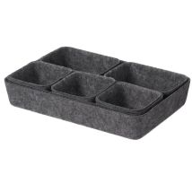Organisateur de tiroir en feutre SMART – 7 boîtes – Boite de rangement – Matières, Longueur, Hauteur, Largeur