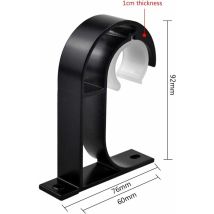 Kueatily - Dpzo - 2 Soportes Para Barra De Cortina De Techo, De Aleación De Zinc, Para Armario, Dormitorio Y Sala De Estar, Con Tornillos Y Tubos De 