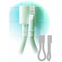 Secador de pelo 800 W Blanco – Soporte para secador – Metal