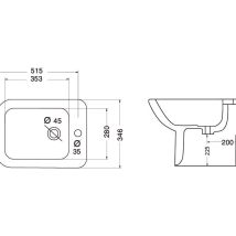 Bidet Jasmin – Porzellan – 8033408098470