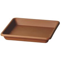 Sottovaso Quadrato ''Quadro Basic'' Per Fiori E Piante Da Esterno -29 Cm / Corda