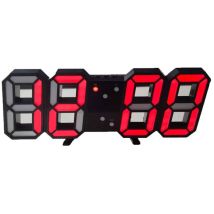 Rwoythk 3d-led-digitaluhr – Intelligente Sprachsteuerung – Anzeige Von Uhrzeit, Datum Und Temperatur – Automatische Helligkeitsanpassung – 