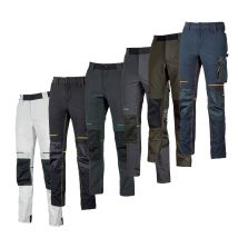 U-power - Atom U-4 Stretch Arbeitshose - L - Anthrazit/grüne