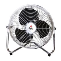Ventilador de pie F.M. F-30 – Metal cromado – Potencia 55W – Caudal de aire alto – 3 niveles de potencia – 30 cm de diámetro