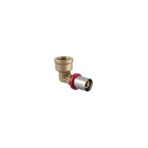 Raccordo Curvo Femmina A Pressare Per Multistrato 3/4" X 20