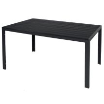 Inda-exclusiv - Alu Polywood Gartentisch Anthrazit/schwarz -d726867-var1