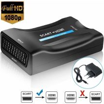 Bsr - Lablanc - Convertitore Da Scart A Hdmi, 1080p/720p, Compatibile Con Hdtv Stb Vhs Xbox Ps3 Sky Dvd Blu-ray