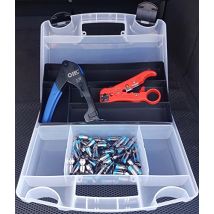 Utensile Per Elettricista Triax F-56 Kit Compressione 50 Connettori