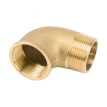 Raccord coudé laiton 2" – Filetage plomberie, Forme du raccord, Configuration raccord, Largeur, Longueur – PROFEC