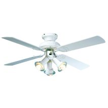 Securitegooddeal - Farelek Maldives - Ventilatore Da Soffitto, Diametro 107 Cm, Colore: Bianco