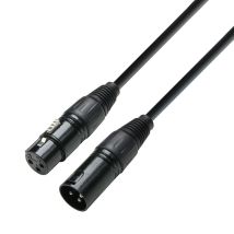 Hochflexibles DMX-Kabel 30m – XLR-Stecker auf XLR-Buchse – Schwarz – 80 Ohm/km – 1,278 kg