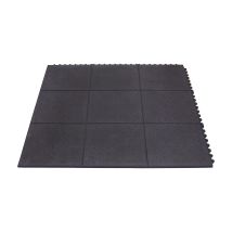 Tapis de sécurité – 900 mm x 900 mm – Caoutchouc NR – Antidérapant, anti-fatigue – Miltex