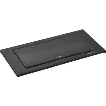 Backflip Steckdose - Versenkbare Steckdose 2 Fach Mit Usb-c Charger, Kunststoff / Glas Schwarz Matt - Evoline