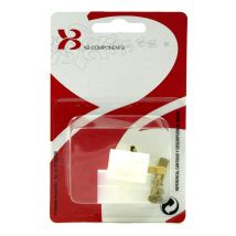 Xb Components - Caja Conectora En Forma De T 2 Vias Terminales Tipo Faston 6,3mm (en Blister)