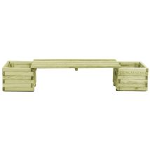 Banc De Jardin Banc Extérieur Banquette De Jardin À Jardin Banc Extérieur Banquette De Jardinières Bois De Pin Imprégné