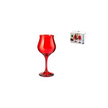 Set De 6 Verres Wavy Rouges 31 Cl Pour Vins Blancs