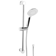 Werkzeyt Sa330593 Sa330593-set Carballo, 110 Mm, 5 Tipi Di Getto: Normale, Morbido E Massaggio, Anticalcare E Risparmio D'Acqua, Tubo Doccia Da 150 Cm