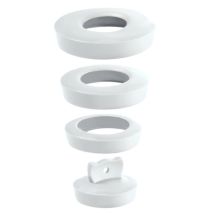 Wirquin Pro - Tapón De Vaciado Universal Blanco Para Fregadero, Lavabo, Lavamanos O Bañera, 36 A 58 Mm