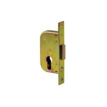 Serrure batteuse EDF / GDF – Serrure Welka pour porte battante Demi-lune en fer peint – Diamètre axe, Sens de pose serrure