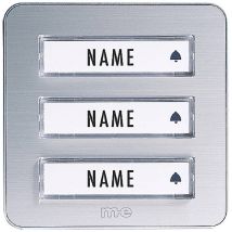 41082 Campanello Senza Fili Trasmettitore Illuminato , Con Targhetta - M-e Modern-electronics