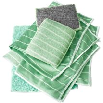 Paquete De 6 Paños De Microfibra De Bambú Para Ventanas, Espejos, Azulejos, Carrocería, Microfibra De Bambú, Vidrio, Hogar Y Baño.