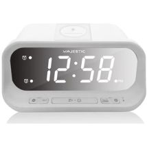 Digitaler Wecker mit drahtlosem USB-Ladegerät – Lichtwecker – 236 Wijestices – 220V – 10cm – 5cm – 300g