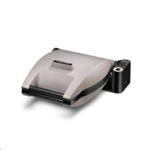 Gofrera 1200W gris perla – 4 juegos de placas – Recubrimiento antiadherente – Tapa giratoria