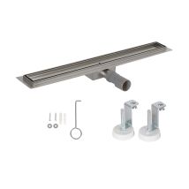 Bc-elec - Hfd09-80 Duschrinne Zum Fliesen 80cm Aus Edelstahl, Sterilisationsdusche, H henverstellbar 67-92mm