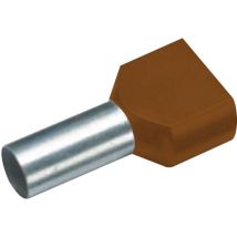 Vogt Verbindungstechnik - 470814d Capocorda Doppio 10 Mm² Parzialmente Isolato Marrone 100 Pz.