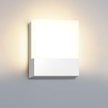 20-w-led-wandleuchte Für Innen Und Außen, Moderne Weiße Aluminium-wandleuchte, Wandbeleuchtung Für Eingangsbereich, Flur Und Treppenhaus, Warmweißes 